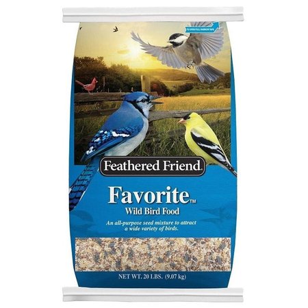 FEATHERED FRIEND Favorite Series Wild Bird Food, AllPurpose, 20 lb Bag 14157